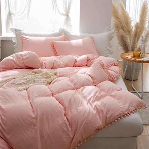 Funda Nórdica Queen Size 100% Microfibra Lavada 3pcs - Rosa