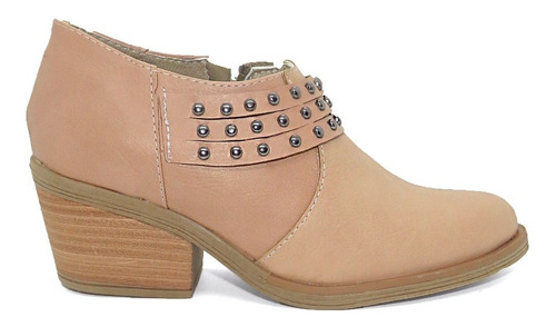 Bota Texana  Botineta Corta Mujer Charrito Tachas Moda