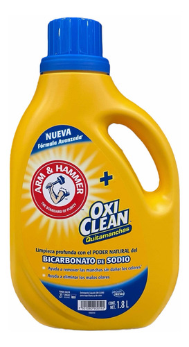 Pack 2x Detergente Ropa Harm & Hammer + Oxi Clean 1.8 Litros