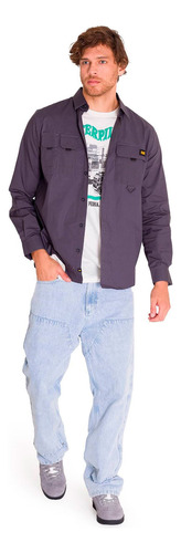 Camisa M/l Caterpillar Utility L/s Shirt Slate Para Hombre