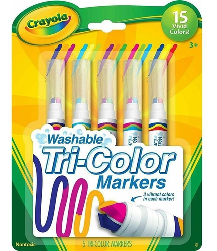 Marcadores Crayola Tricolor X5 