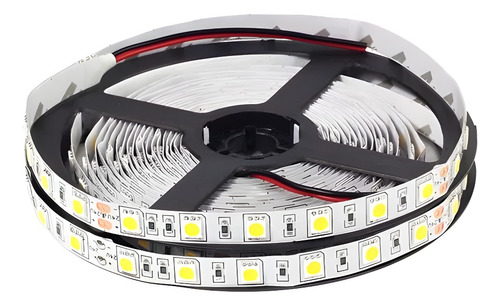 Rollo Tira Led Luz Fría Interior 12v 5050 5mts Candela