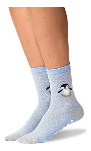 Hotsox Calcetines Antideslizantes Penguin Para Mujer, 1 Par,