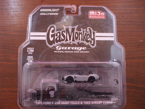 Greenlight Hollywood Gas Monkey Mijo 70 F-350 & Shelby Cobra