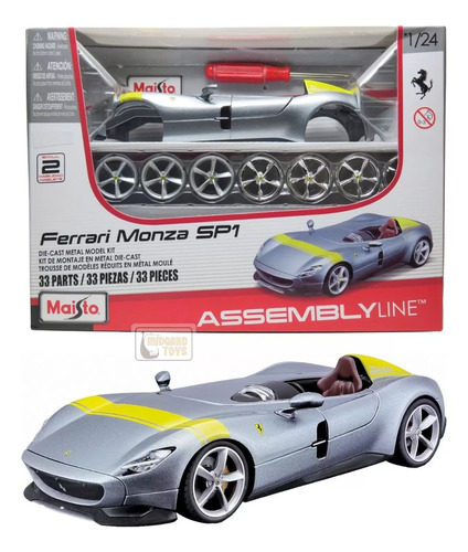 Auto Para Armar Modelo Ferrari Monza, 1:24 Original Maisto 