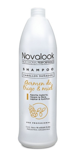 Shampoo Novalook Germen De Trigo Y Miel 1l Cabellos Dañados