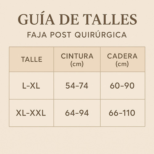 Faja Colombiana Post Operatoria Reductora Modelad Curvymode Beige Xl/xxl