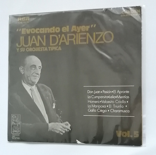 Juan D'arienzo - Evocando El Ayer Vol. 5 ( L P Ed. Uruguay)