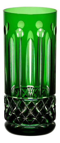 Copo De Cristal Strauss 395ml Long Drink - Verde Escuro Cor Verde-escuro