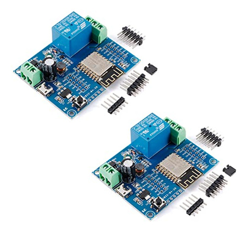 Módulo De Relé Único Wifi Esp8266 Esp-12f De Jessinie, 2 Uni