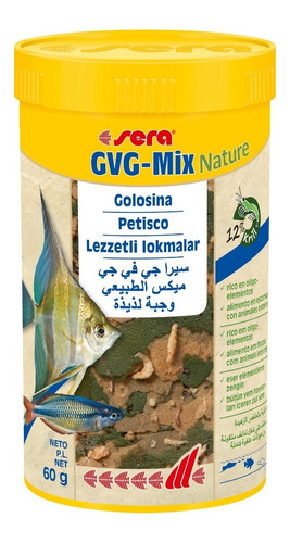Sera Gvg-mix Nature 60gr Snack Golosina Peces Acuario