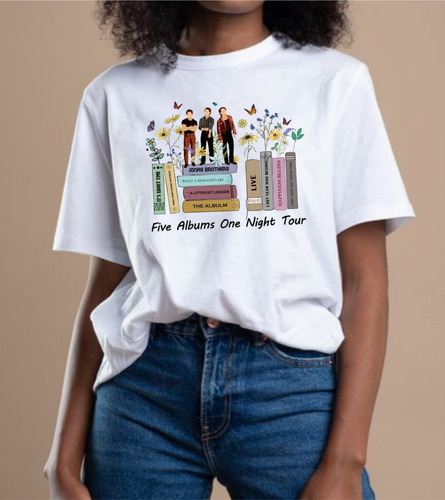 Camiseta Jonas Brothers Tour - Oversize Larga