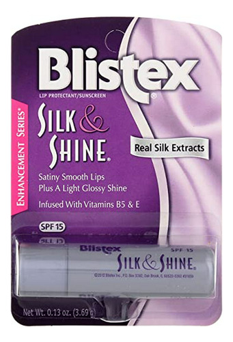 Bálsamo Labial Silk & Shine Spf 15 0.13 Oz: Protección Y Bri