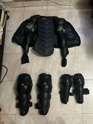 Chaqueta De Protección + Rodilleras Protectoras Kit Completo