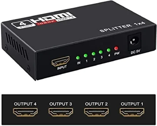 Imagen 3 de 4 de Splitter Hdmi 4 Salidas Metalico