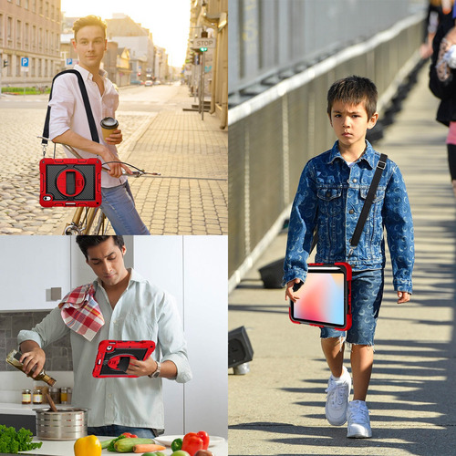 Funda Para Ipad 10 Generación 2025 10.9 Pulgadas Rojo