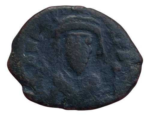 Moneda Imperio Bizantino Focas (602-610 Dc) Ae 1/2 Follis (Usado)