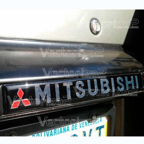 Emblema Mitsubishi Montero Portaplaca 