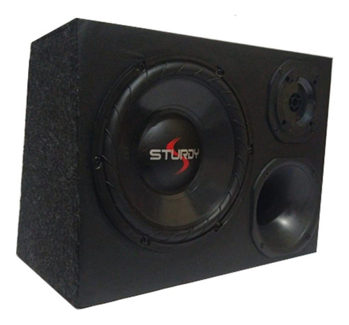 Caixa Som Dutada 400w Trio Subwoofer 10 + Driver + Tweeter