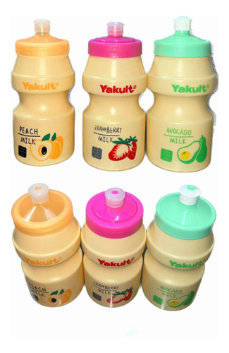 Vaso Yakult/colores, Fiesta 600ml 10piezass