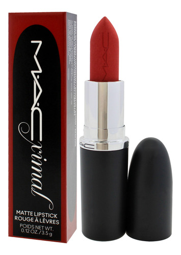 Lápiz Labial Mac Maximal Silky Matte Chili De 3,2 Ml Para Mu