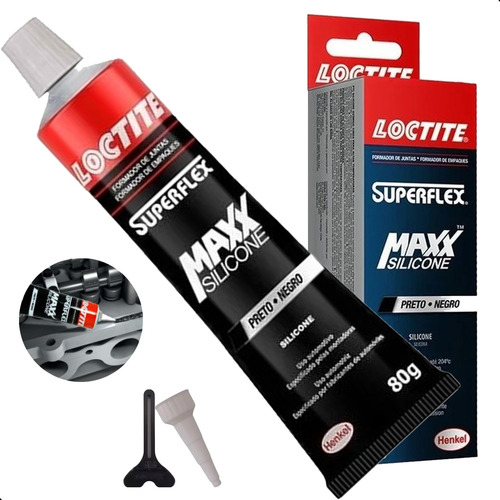 Cola Silicone Adesivo Junta Loctite Black Preta 80g