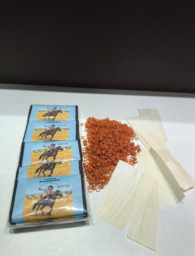 Palhas Boiadeiro 6 Pacotes + 200 Anilhas /300g Fumo De Corda Premium