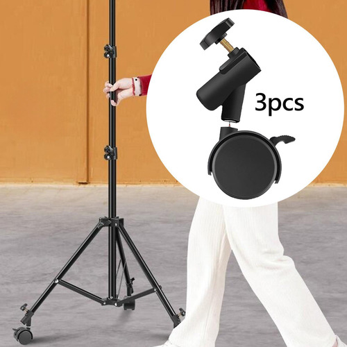 3pcs Ruedas De Soporte De Luz De Servicio Pesado Con 19 Mm
