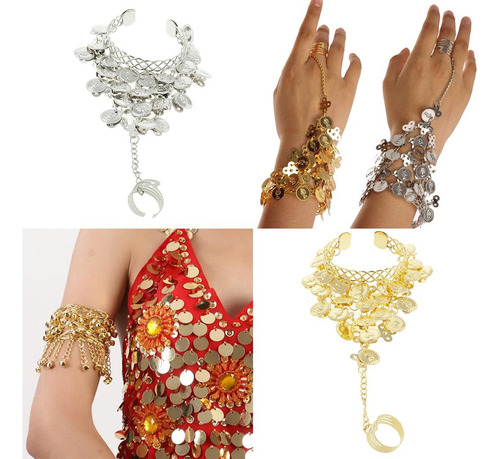 4 Brazalete De De Vientre Con La Joyería De La Manera Del