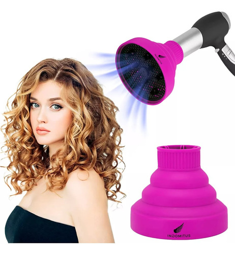 Difusor Para Secador De Cabello Pelo Rizos Turbo Cepillo