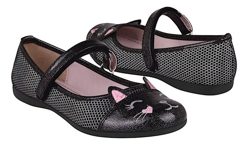 Zapatos Casuales Niña Tropicana 22145 Charol Negro