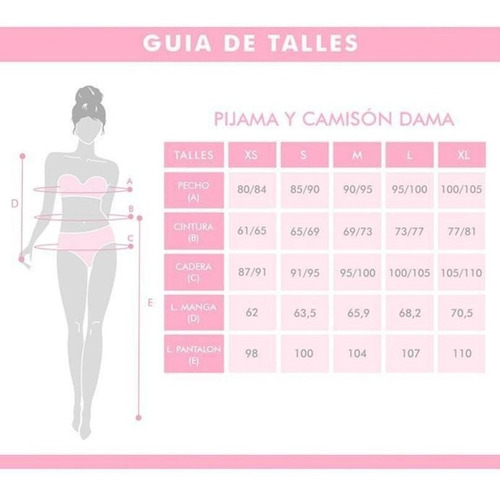 Pijama Invierno Mujer Jersey Estampado Marcela Koury 4204