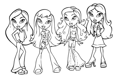 Bratz Pintar Colorear