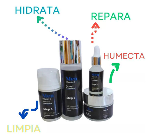 Set De Viaje Del Cuidado De La Piel Para Hombres 4 Pzas