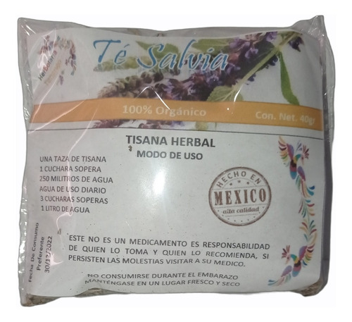 Té Salvia 40grs Productos Tenango 100% Natural