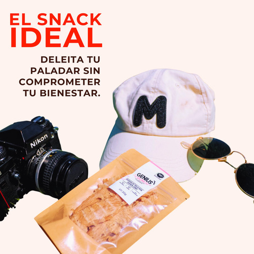 Snack Carne Seca De Pechuga Pollo Y Sal Himalaya 16pz De 20g