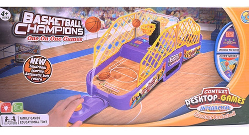 Juego De Basketball De Mesa Para Embocar Basquet Electronico