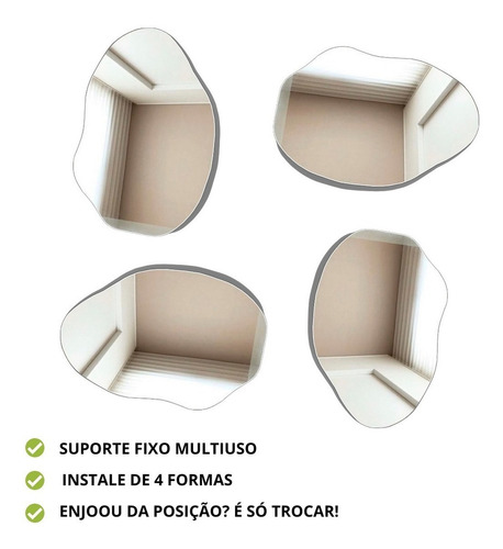 Espelho Orgânico 100x70 Moldura Lapidado Sem Moldura