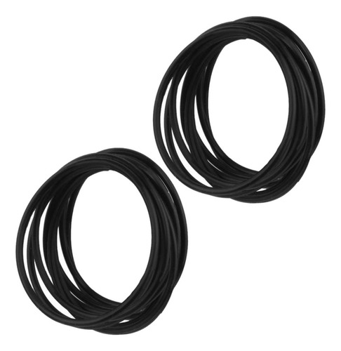 2x Moda 10pcs Silicona Goma Elástica Brazaletes Lazos Para