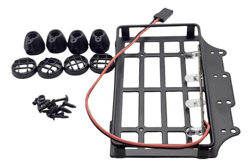 Portaequipajes De Techo Con Luz Led De Metal Para Coche Rc