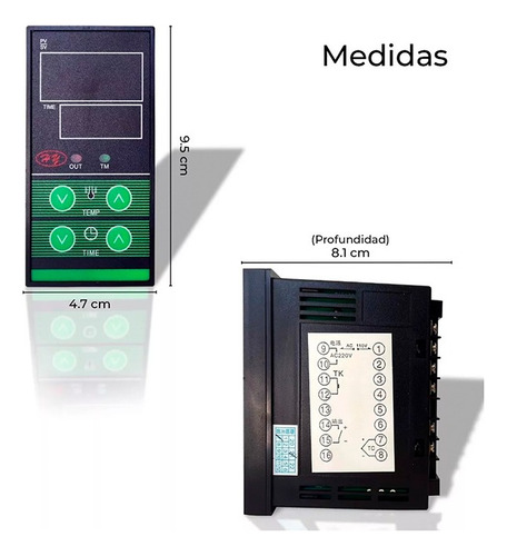 Pirometro Con Timer 110v Para Plancahas De Sublimado