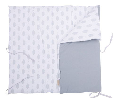 Costalito Bebé 100% Algodón Pima, Fular, Sleeping, Portabebé Color 100% Algodón Nube Gris Bordado