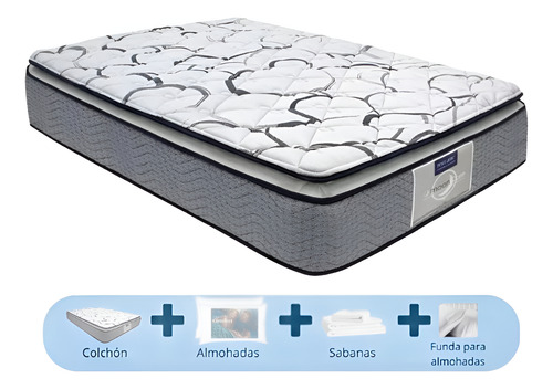Colchón Individual Restonic Zen + 2 Almohadas + Sabanas