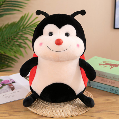 Brinquedo De Pelúcia De Joaninha De Sete Pontos De Desenho