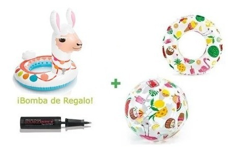 Kit De Salvavidas, Pelota, Y Bomba Gratis De 3-6años