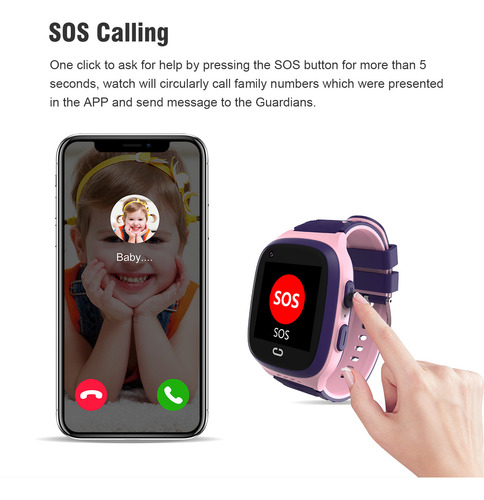 Reloj Infantil Lt31 Para Niños Con Gps Y Videoteléfono 4g