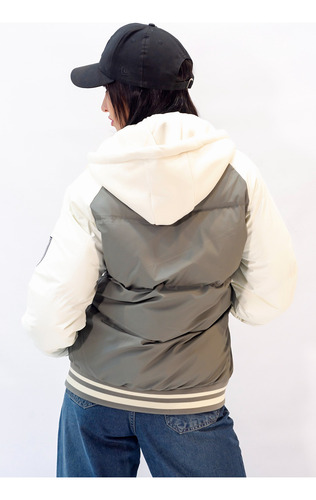 Campera Mujer Universitaria Puffer Impermeable Abrigo