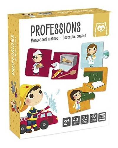 Puzzle Duo Profesiones - Montessori Ek3021 Impobarato