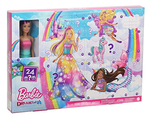 Calendario De Adviento De Barbie Dreamtopia: Muñeca Rubia, 3