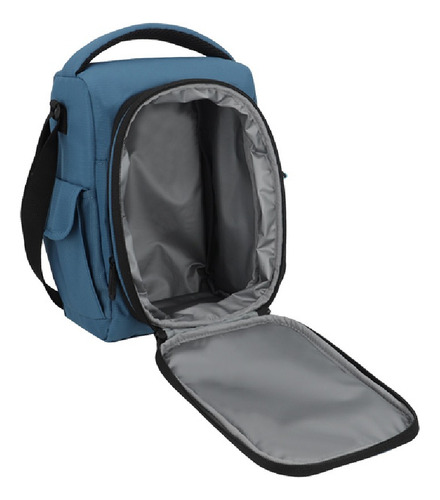 Lancheira azul Samsonite Reformation Foodtruck, cor azul carvão, design de tecido liso